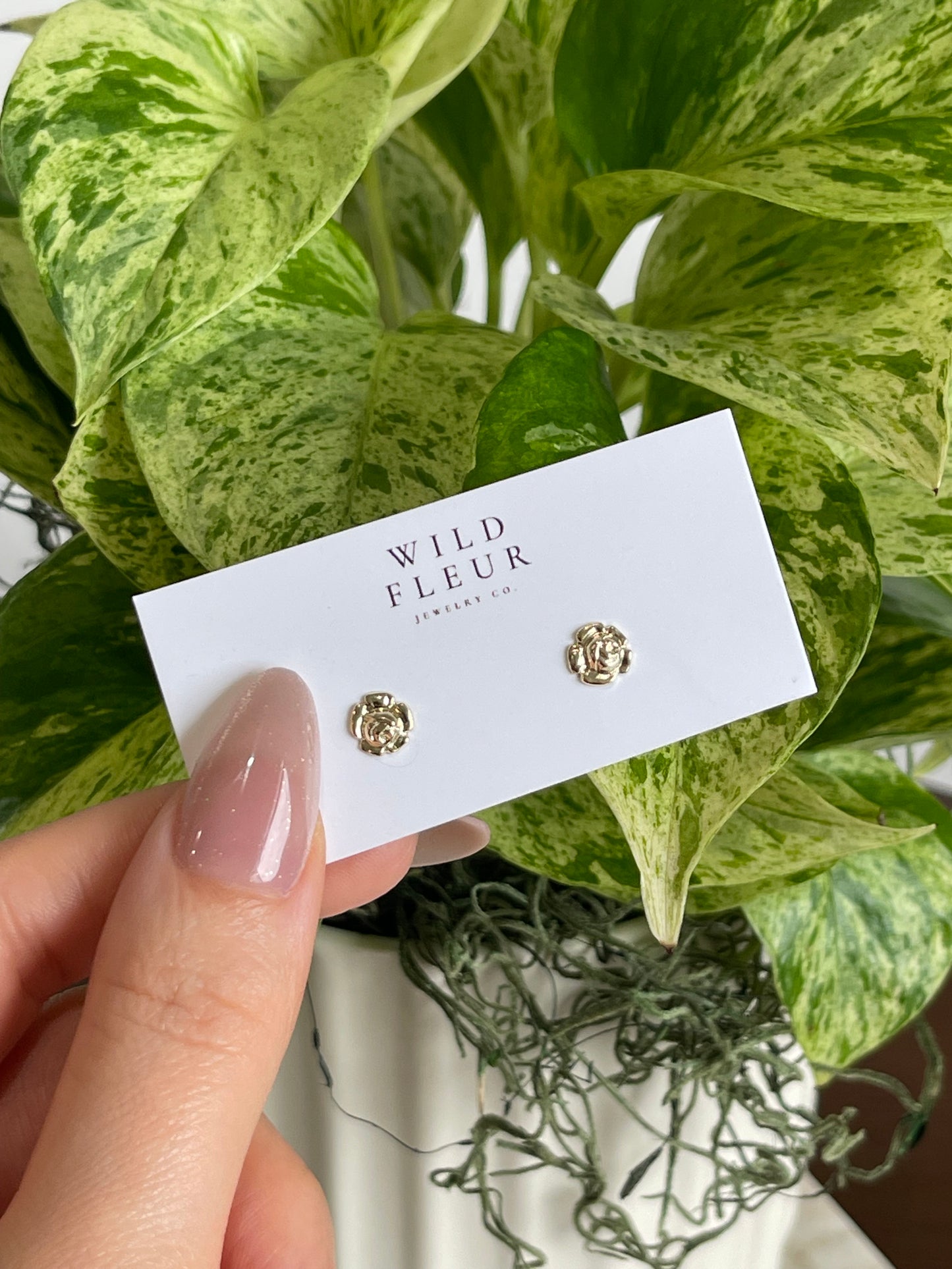 Rose Stud Earrings