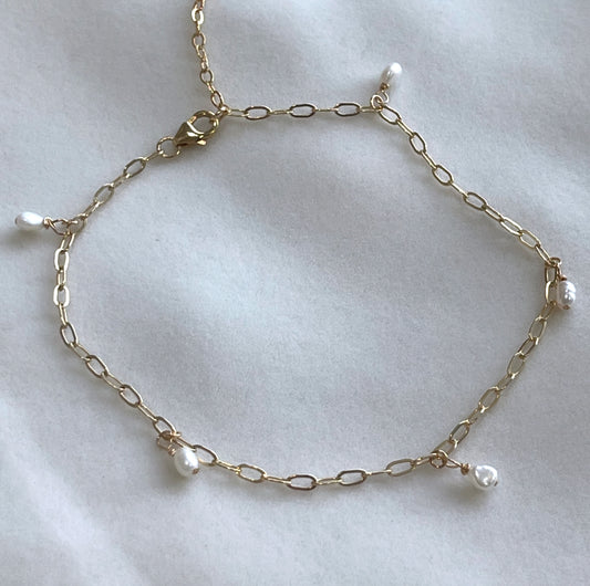 Pearl Drop Anklet