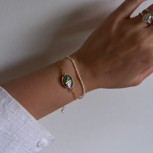 Petite Pebble Pearl Bracelet