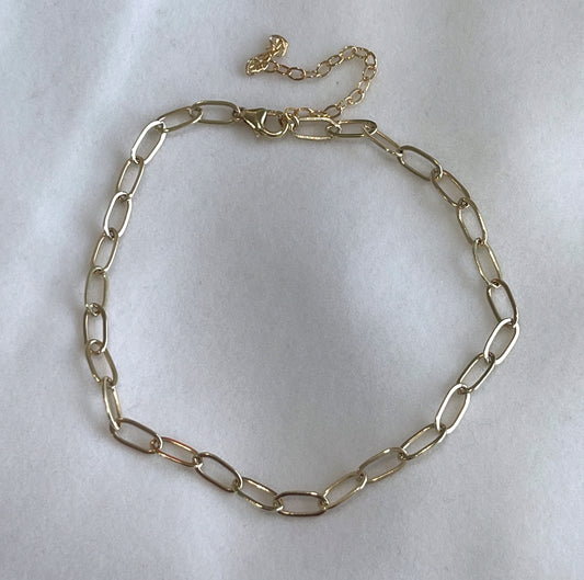 Paperclip Chain Anklet